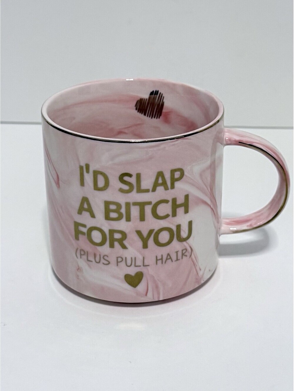 Funny Pink Ceramic Coffee Mug Novelty 12 oz Friendship Gift Cup